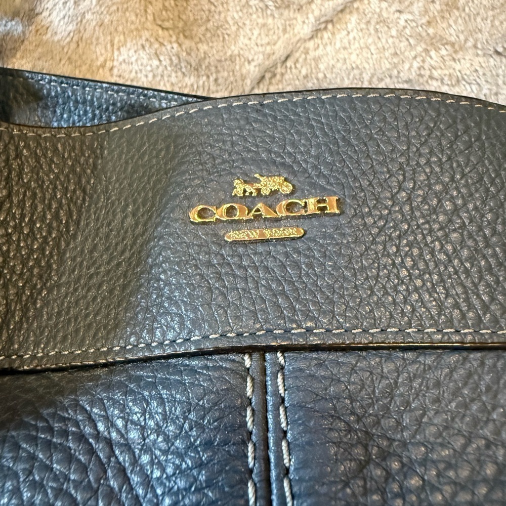 Coach Blue Leather Women's Bag - Picture 4 of 9